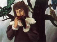 Magritte, Rene - girl eating a bird